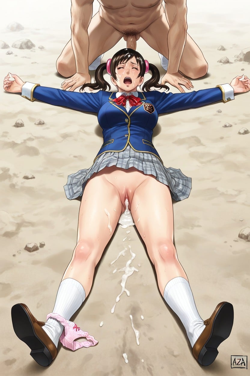 Spread Legs, Pussy Cum, Lying On Back Hentai AI Porn