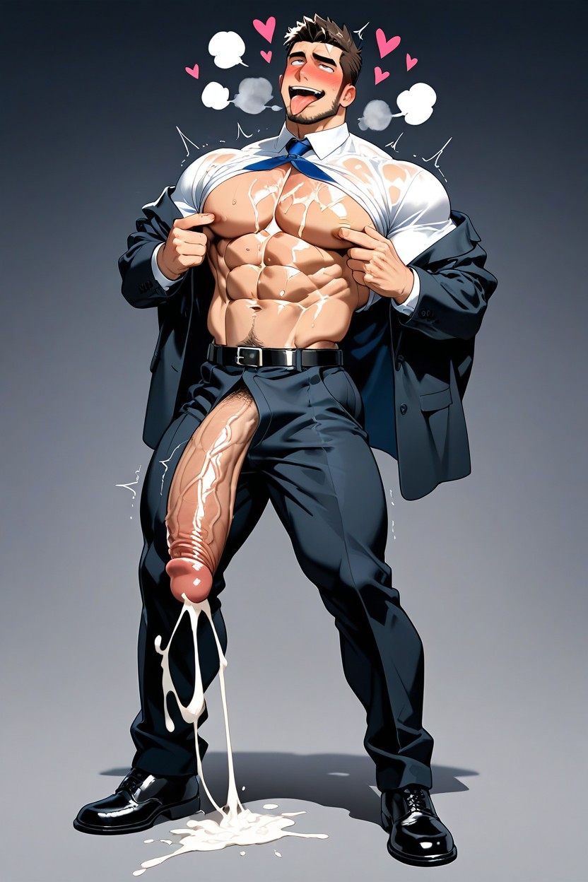 Exposed Pecs, Bowjob Full Body, People AI Gay Porn