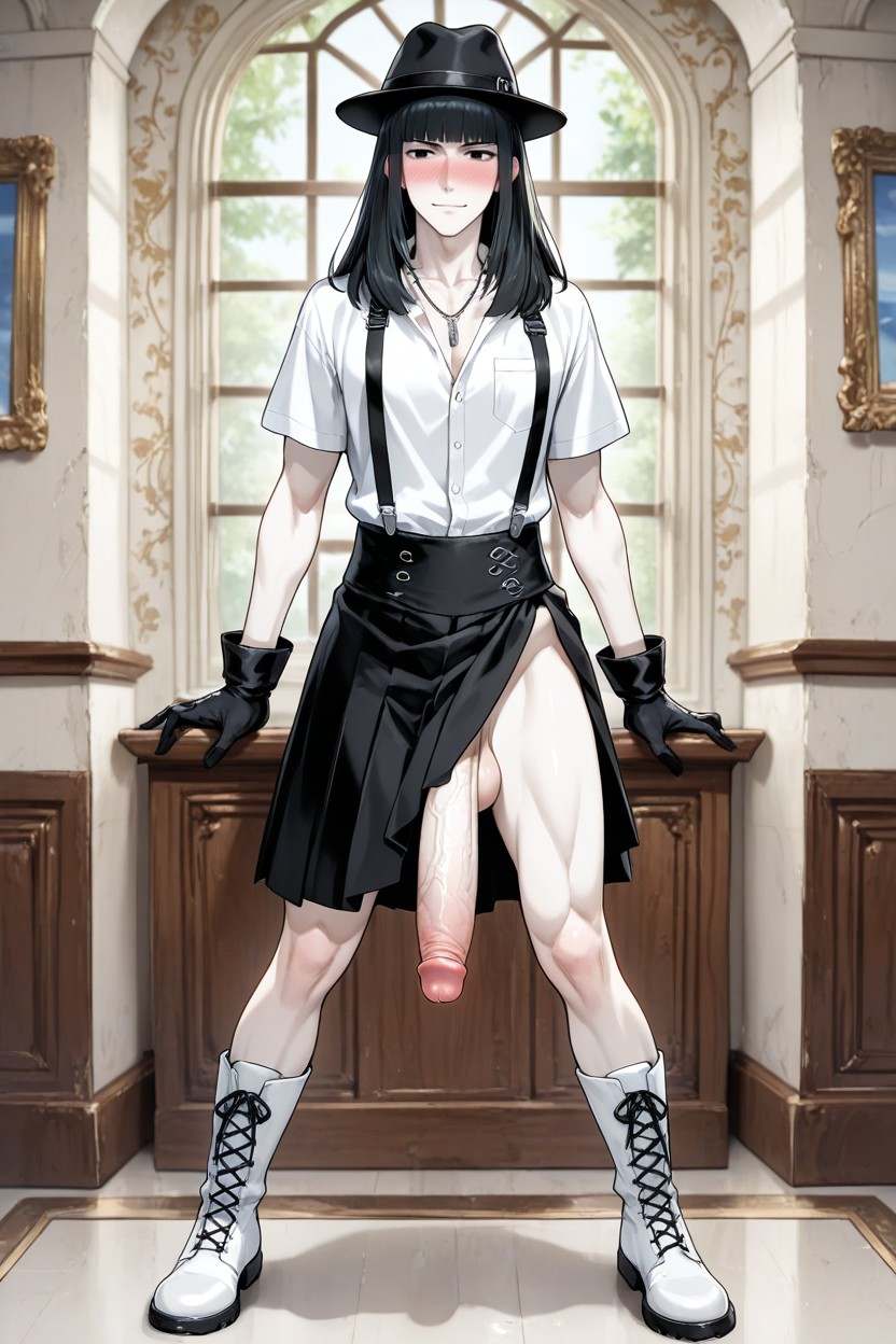 Mansion, Excited, Front View AI Gay Porn