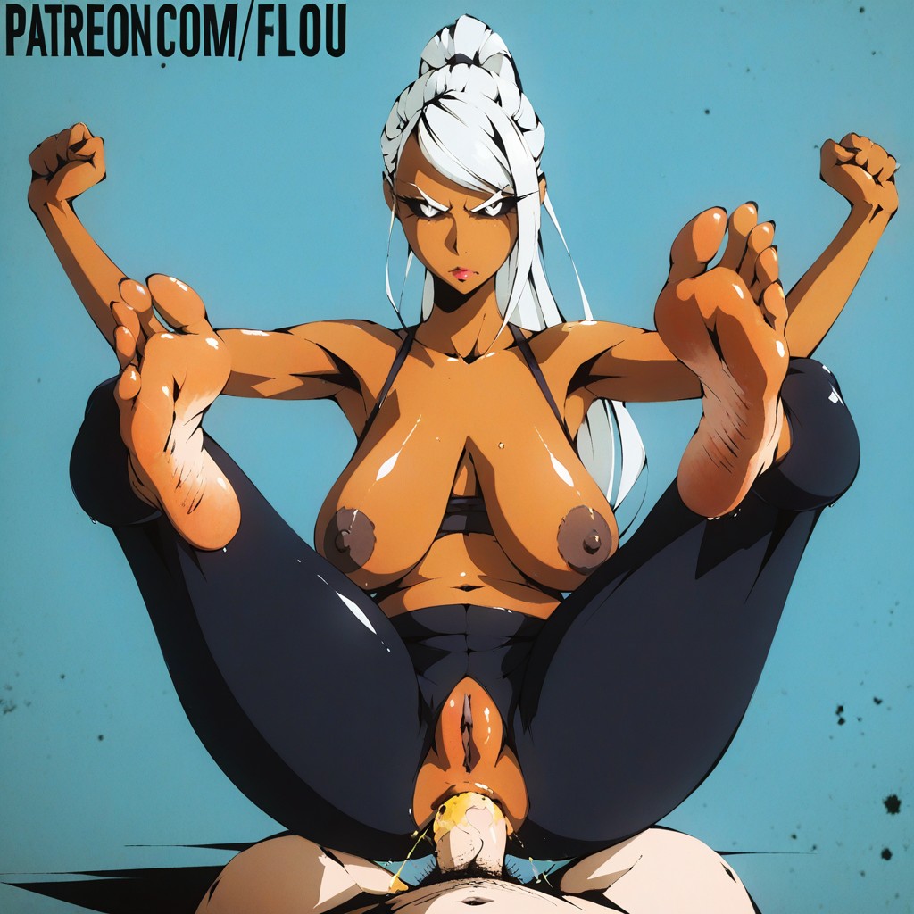 Stretching Your Legs, Cleft Of Venus, Swept Back Bangs Hentai IA