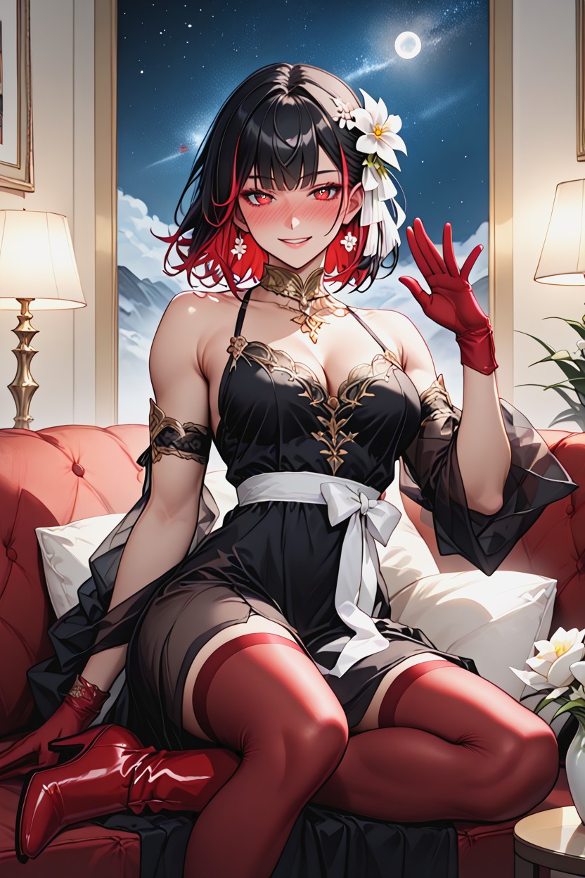 Looking At Viewer, Model, Natural Breasts Hentai AI Porn
