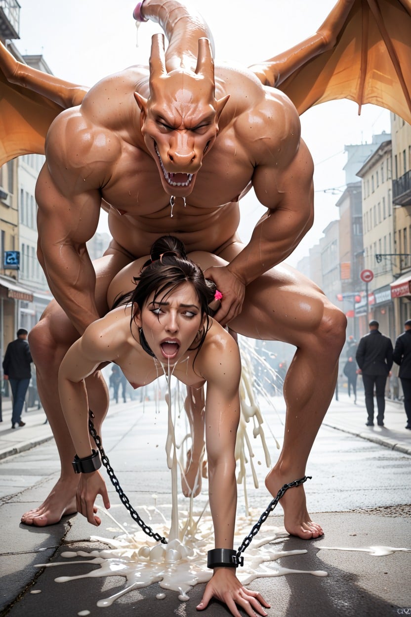 Shocked, Excessive Cum Overflow, Small Ass Hentai AI Porn