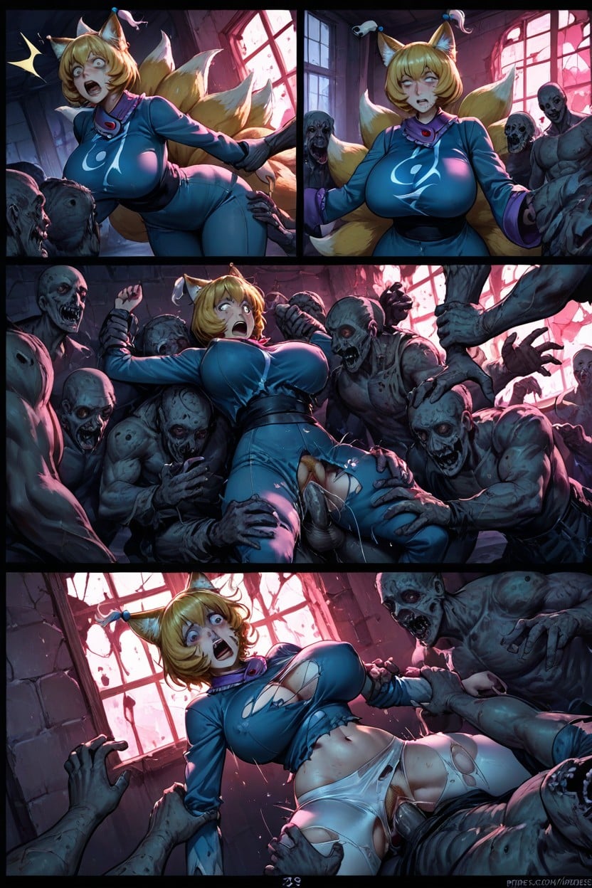 Gangbang, Orgasm, Panicking Hentai AI Porn
