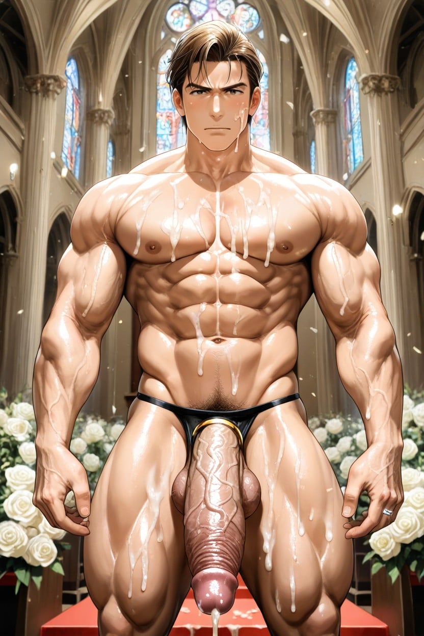 Massive Penis, Veiny Balls, Close Up AI Gay Porn