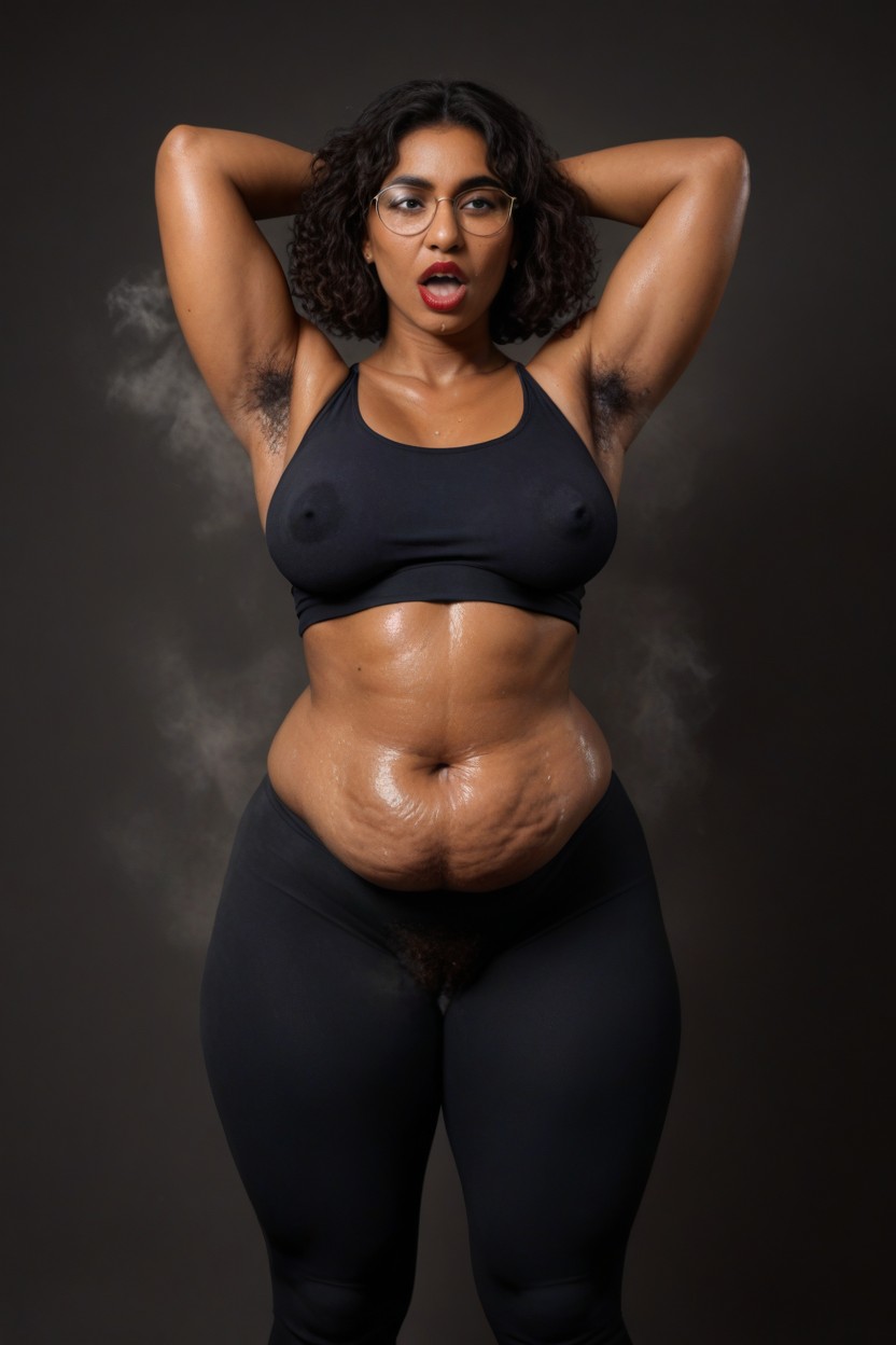 Cellulite Belly, Steaming Skin, Corto Porno indio IA