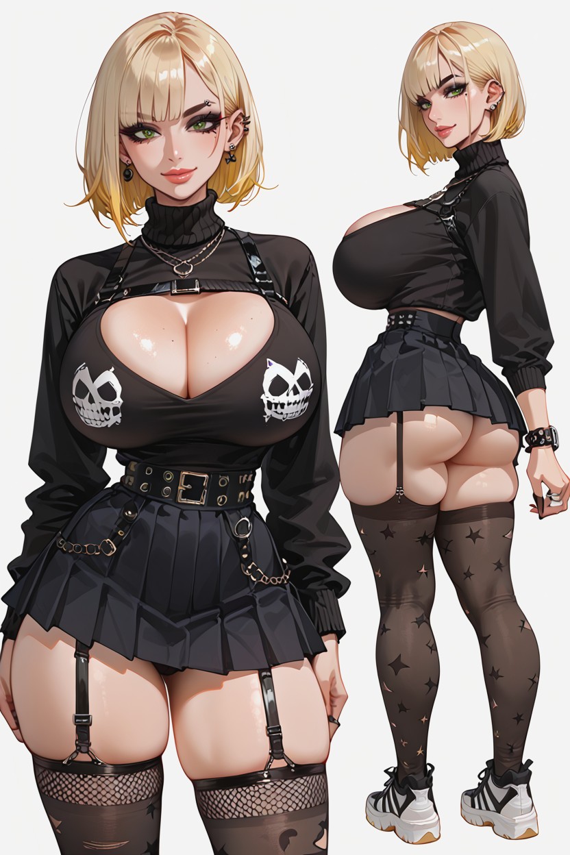 Butt Bulge, Full Lips, Harness Belts AI Porn