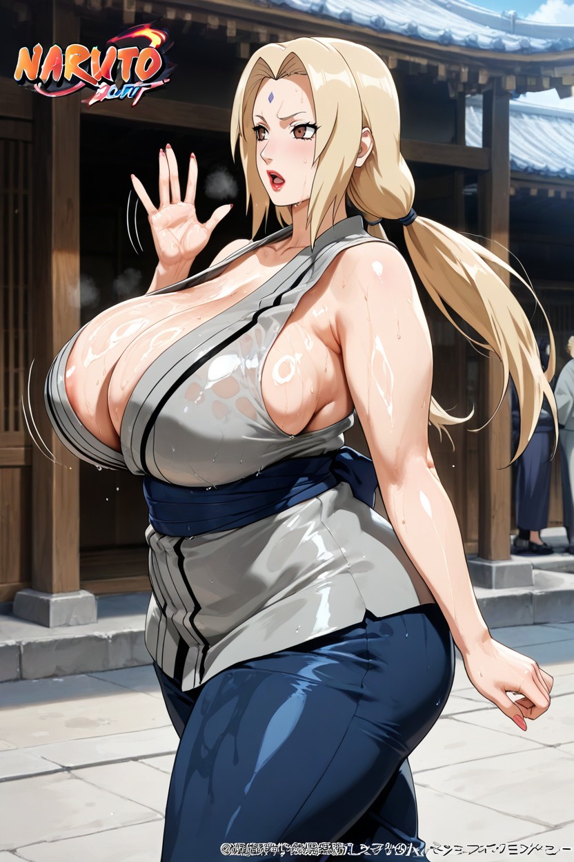 People Walking Around, Outdoors, Steam Hentai AI Porn