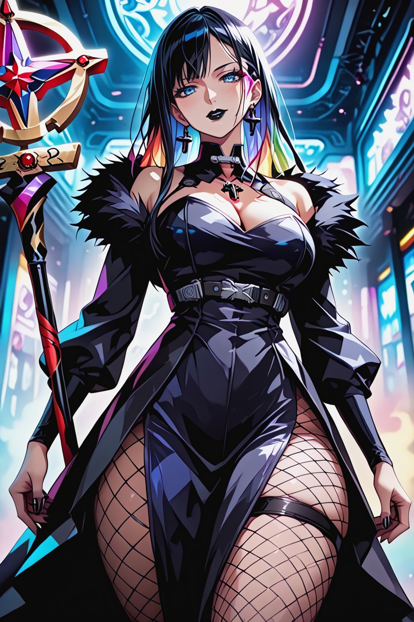 Dark Black Nail Polish, Ultra-quality, Newest Hentai AI Porn