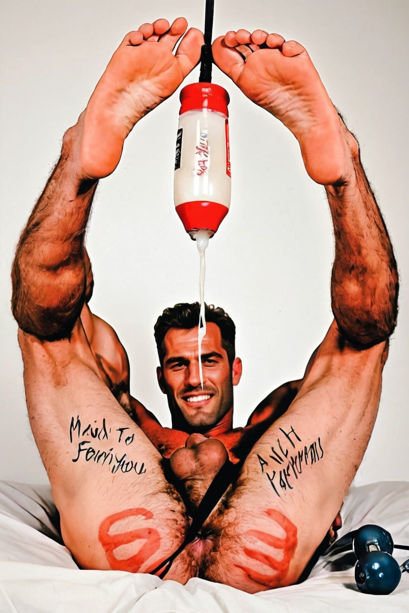 Kicked To The Groin, Strong Legs, Presenting Ass Porno IA Gay