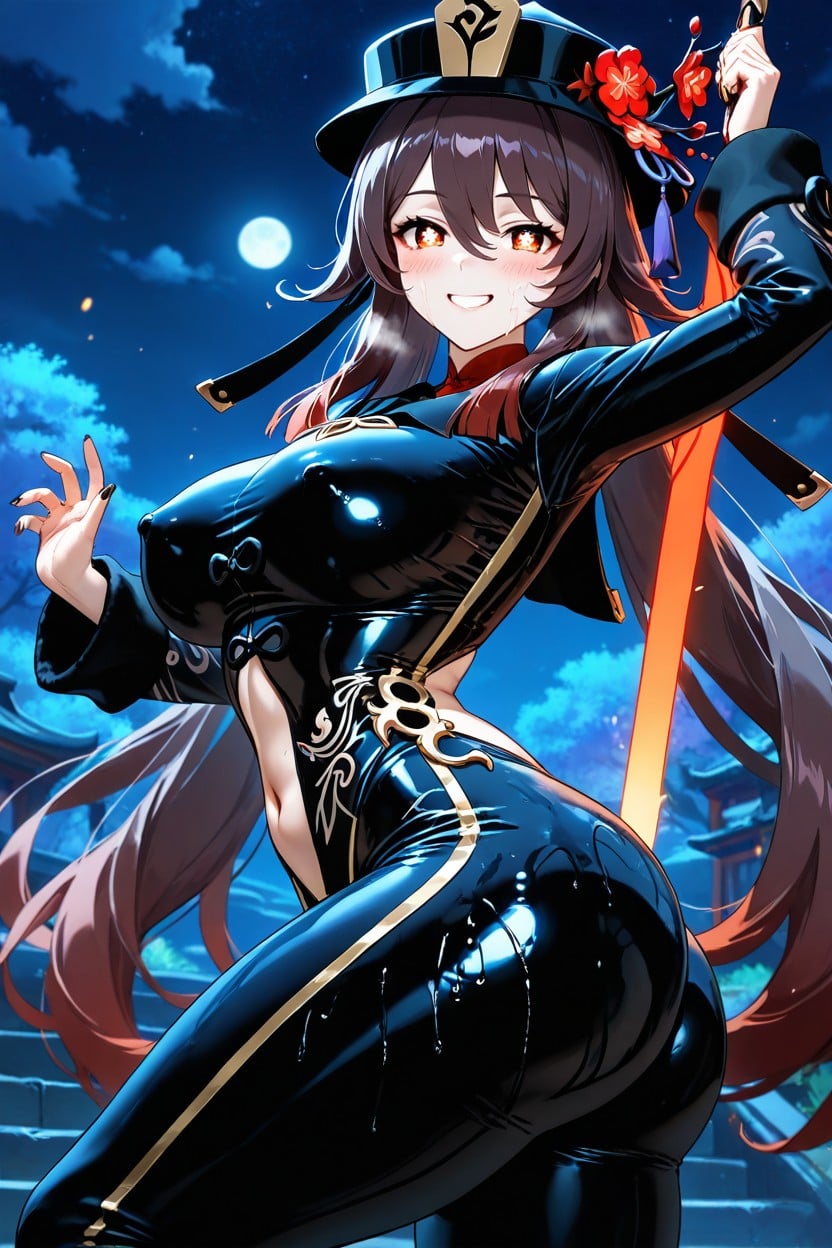 Model, Wearing Tight, Erect Nipples Hentai AI Porn