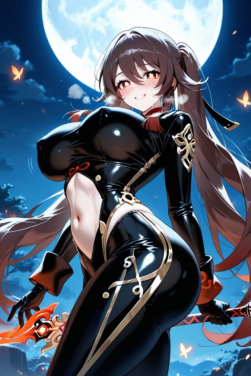Toned Stomach, Fit Body, Original Suit Hentai AI Porn