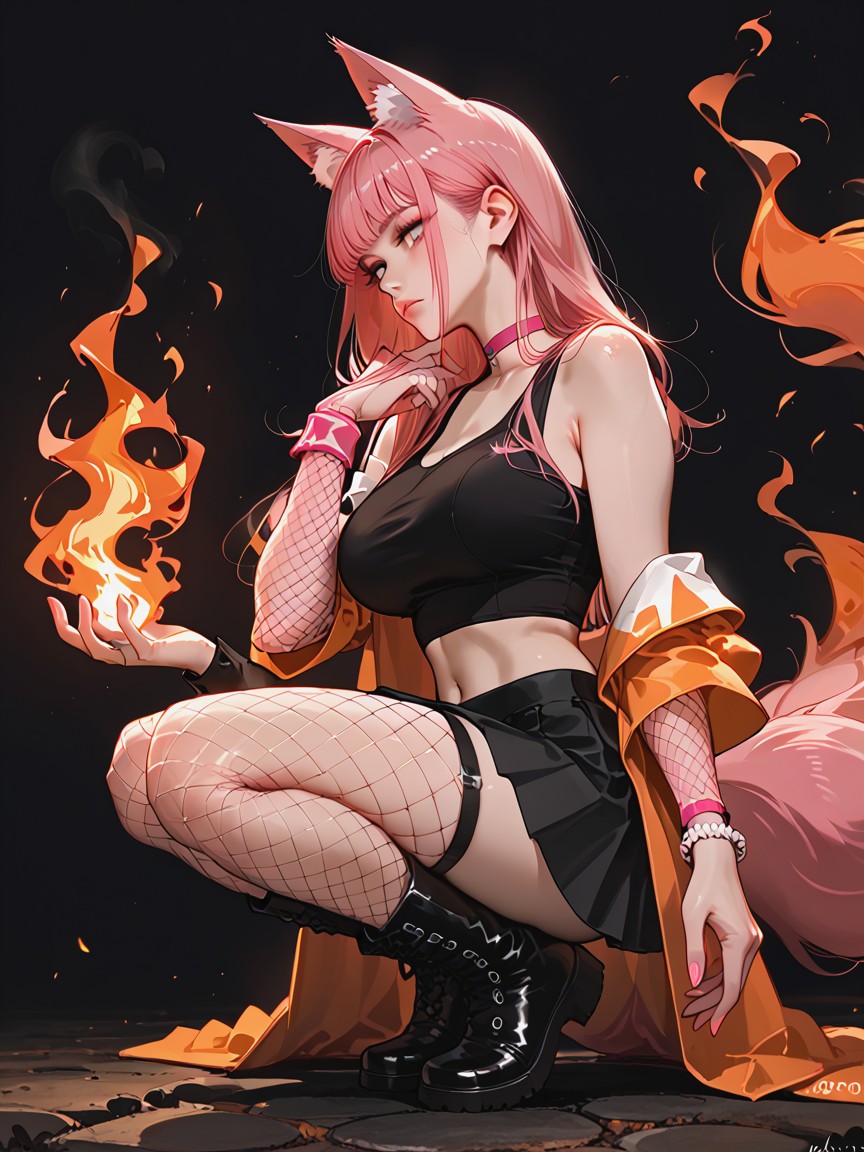 Detailed Shading, 18+, Fire Fox Hentai AI Porn