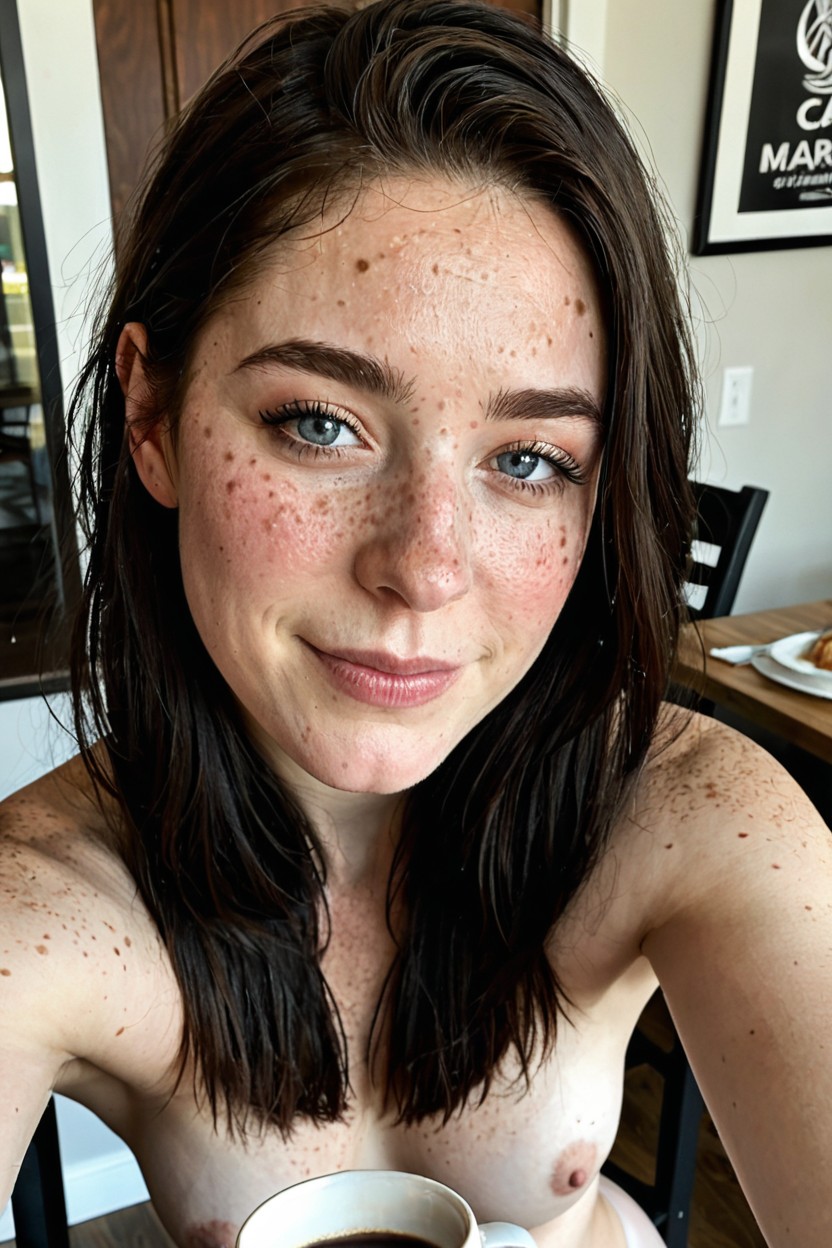 Small Breasts, Beautiful, Cafe AI Porn