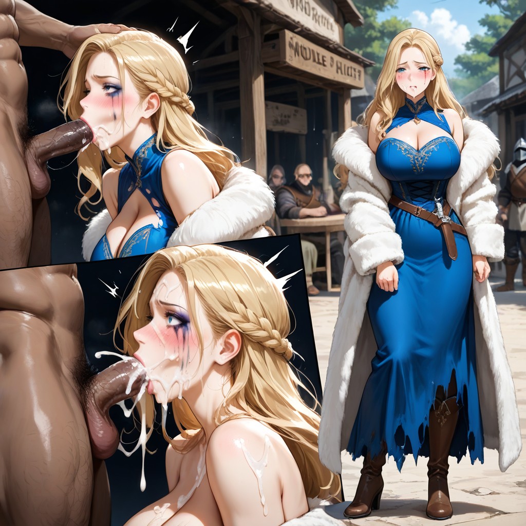 Long Length, Full Body Camara Shot, Large Breast Hentai AI Porn