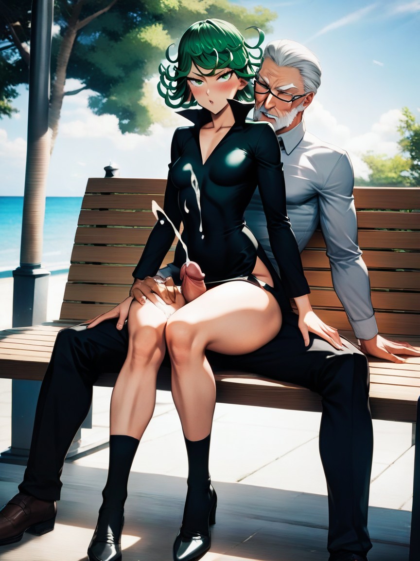 Small Breasts, Knees Together, Cum On Her Tits AI Porn