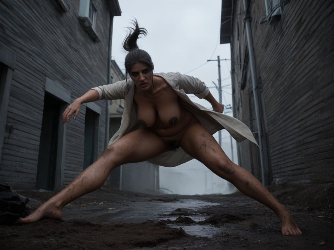 Naked, Straight, Outdoors AI Porn