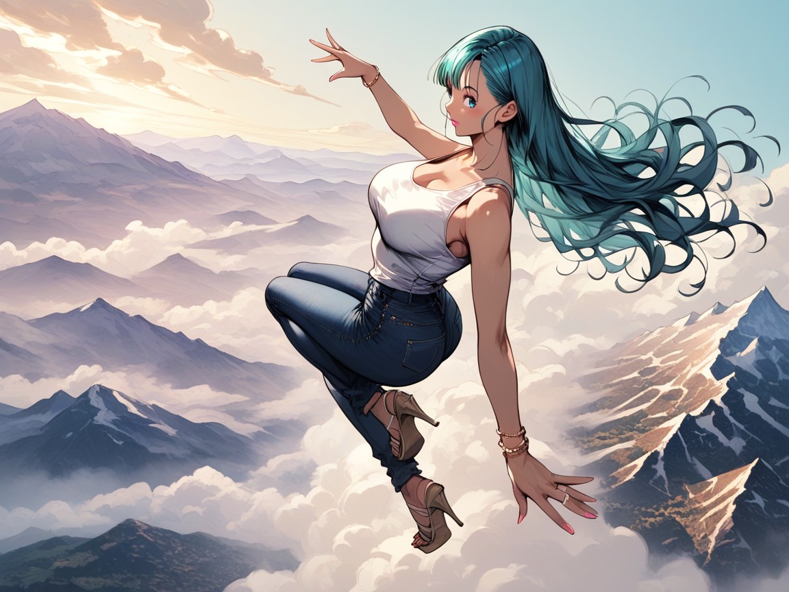 Bracelets, Pink Nails, Wind In Hair Hentai AI Porn