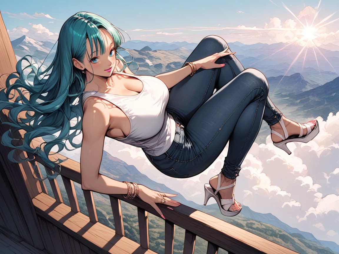 Flying Forward, Sunny, Wavy Hair Hentai AI Porn