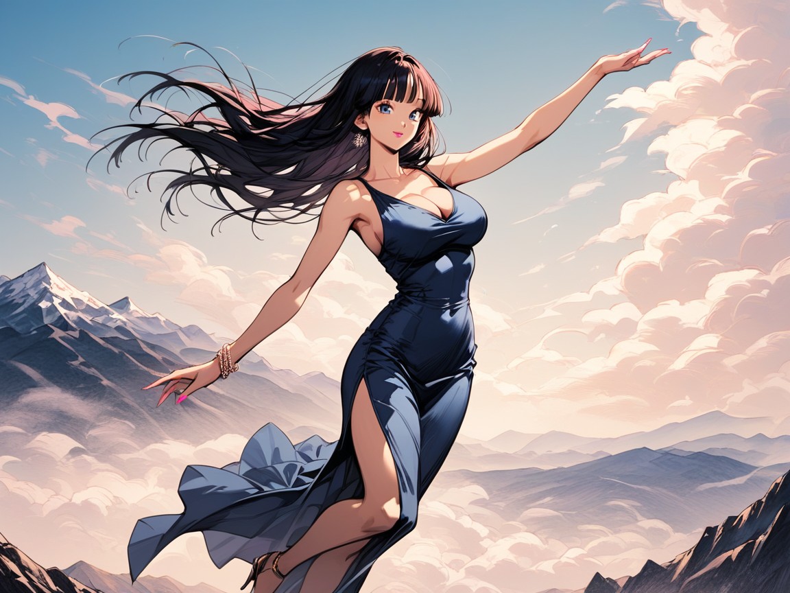 Detailed Hair, 30+, Clouds Hentai AI Porn