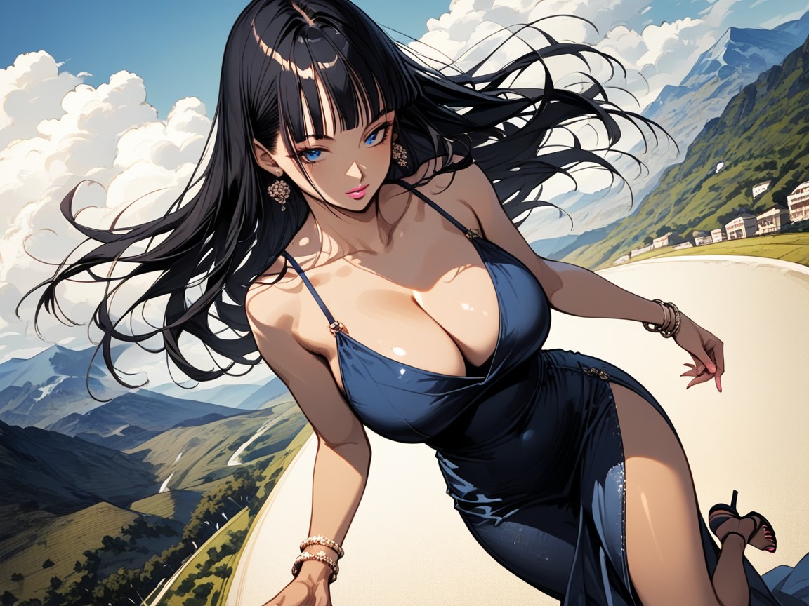 High Resolution, Mountains, Sunny Hentai AI Porn