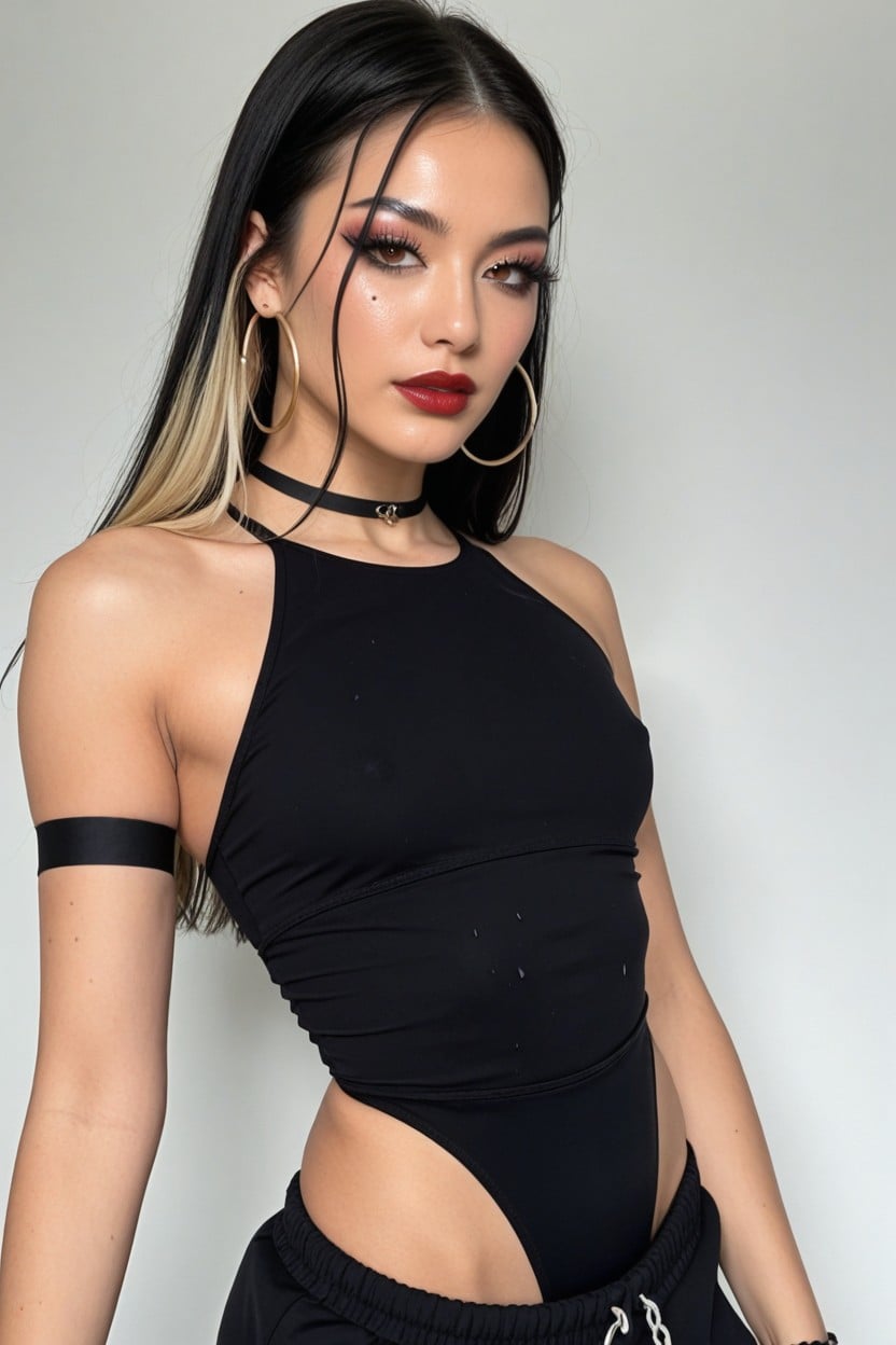 Water Drops, Large Hoop Earrings, 18+ AI Porn