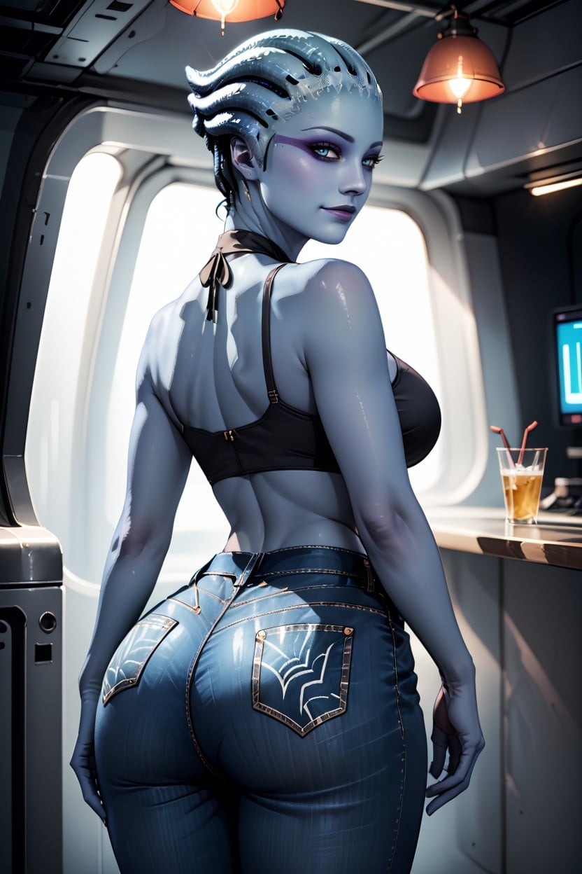 Asari, Large Ass, Side View AI Porn