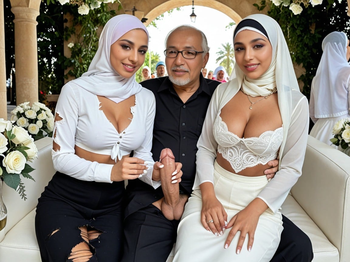 Face, Hijab, Breasts Exposed AI Porn