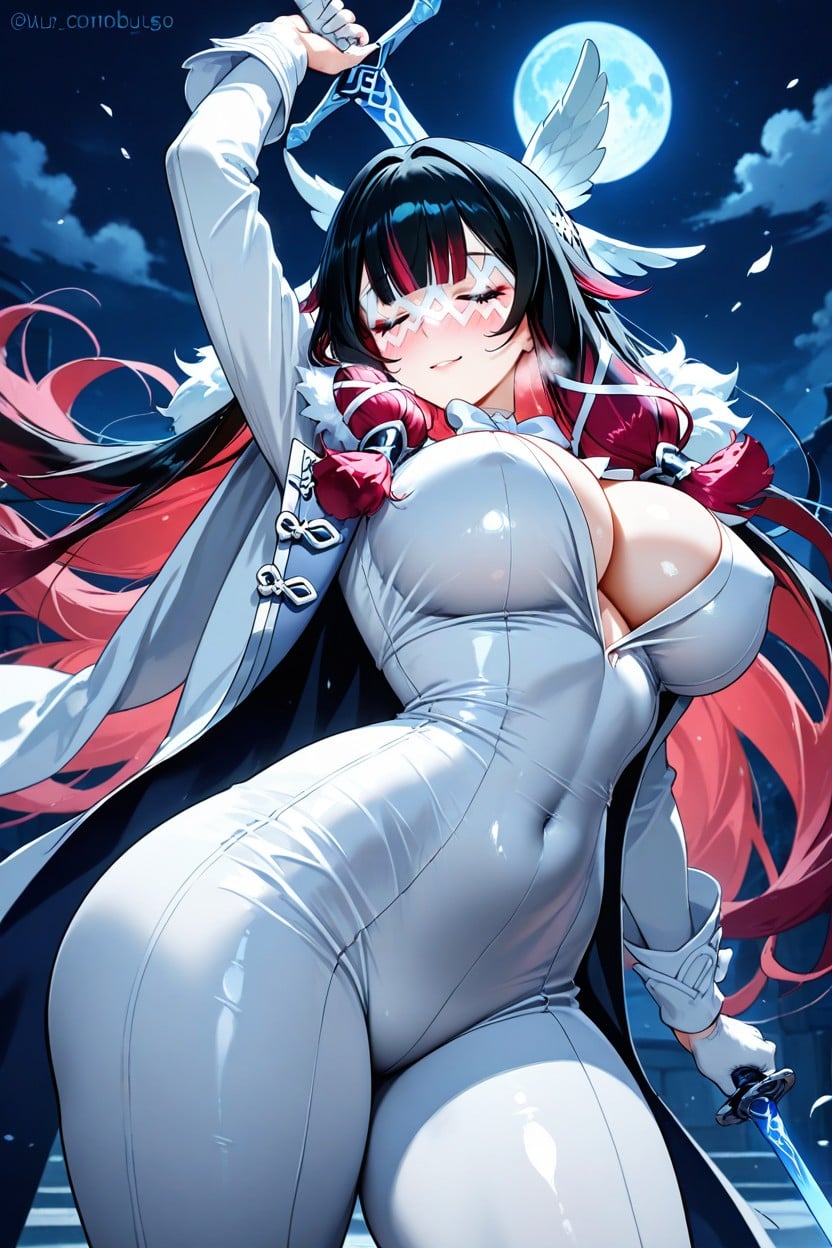 Erect Nipples, Exposed Breast, Original Suit Hentai AI Porn