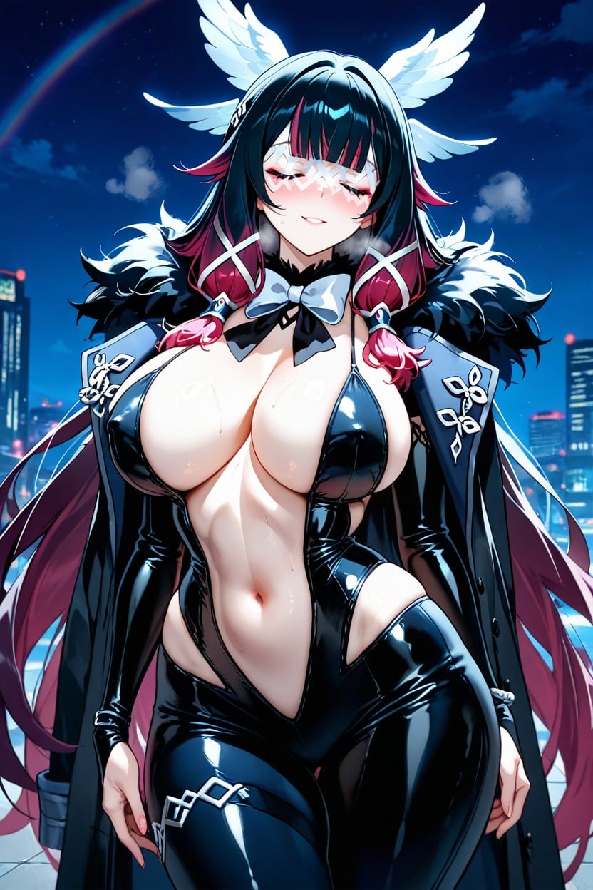 Exposed Breast, Wide Hips, Fit Body Hentai AI Porn