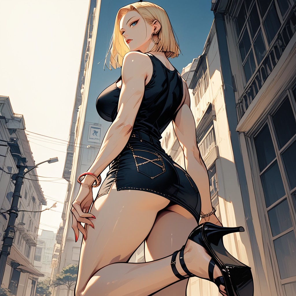 Detailed Hair, Fit, Detailed Thighs Hentai AI Porn