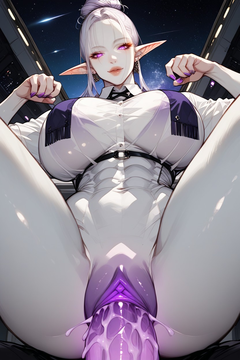 Hair Bun, Long Penis, Female Furry AI Porn