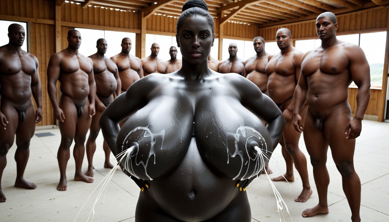 Colossal Breasts, Pregnant Belly, Beautiful Face AI Porn