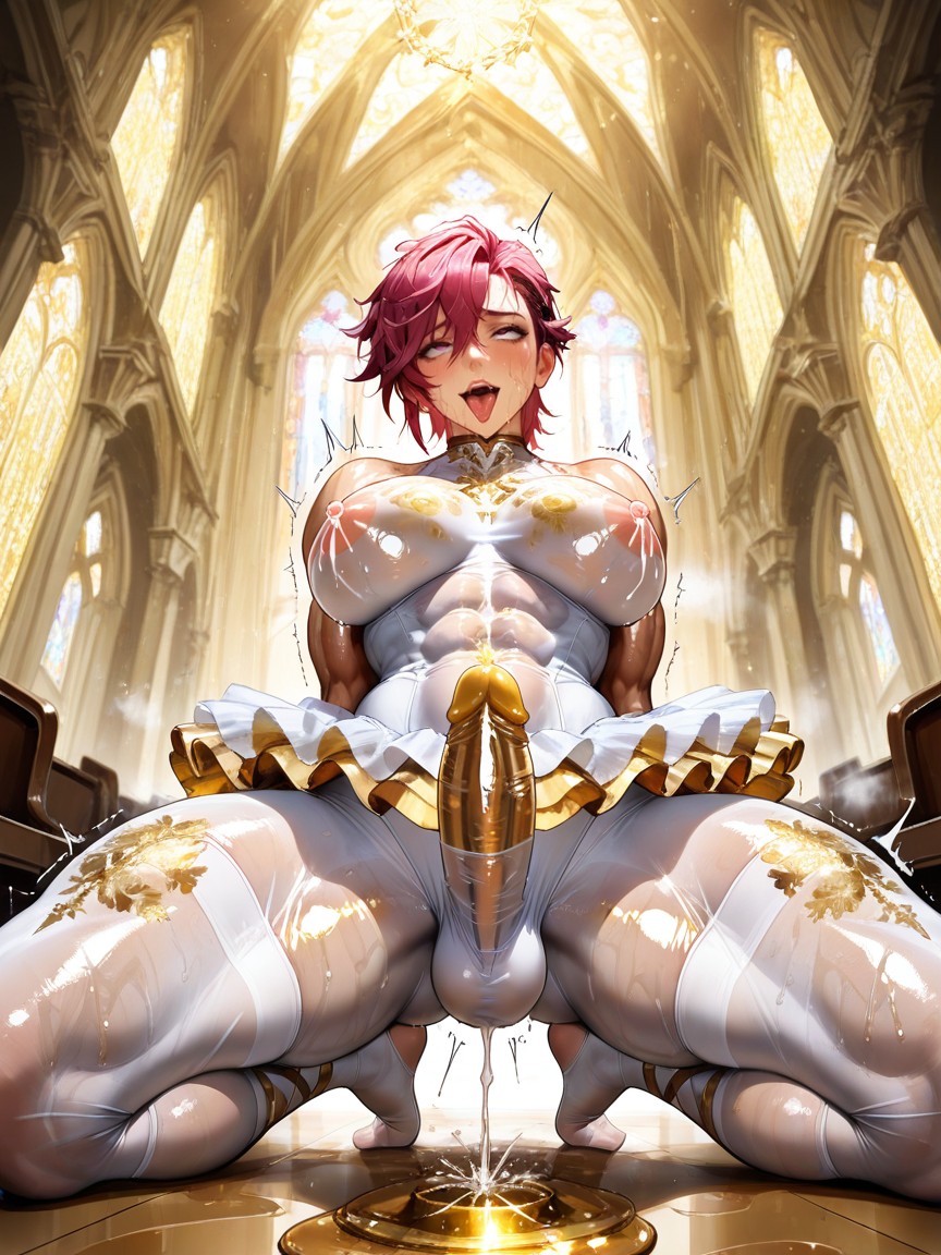 Ballet, White Bodystocking, Sad Hentai AI Porn
