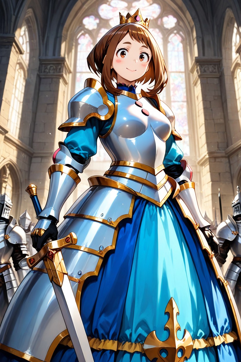 Wide Armored Hoopskirt, Skinny, Fully Clothed AI Porn