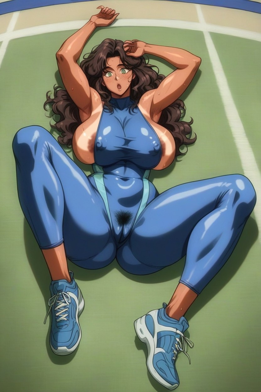 Camel Toe, Thighs Exposed, Tan Lines Hentai AI Porn