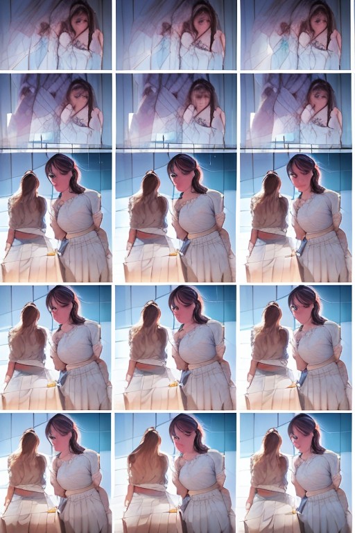 Skirt White Plaid, 18+, Fine Head AI Porn