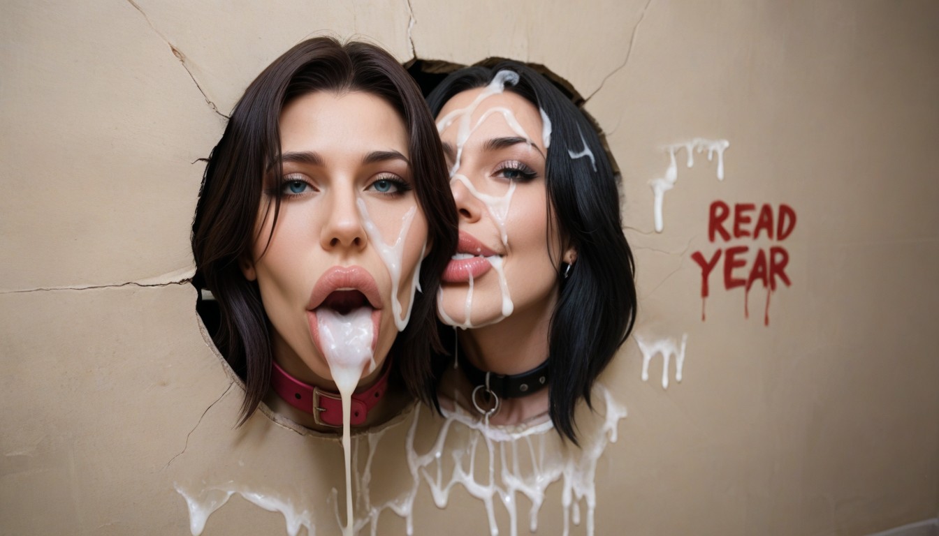 Extreme Cum In Mouth, Head Only, Extreme Gigantic Lips AI Porn