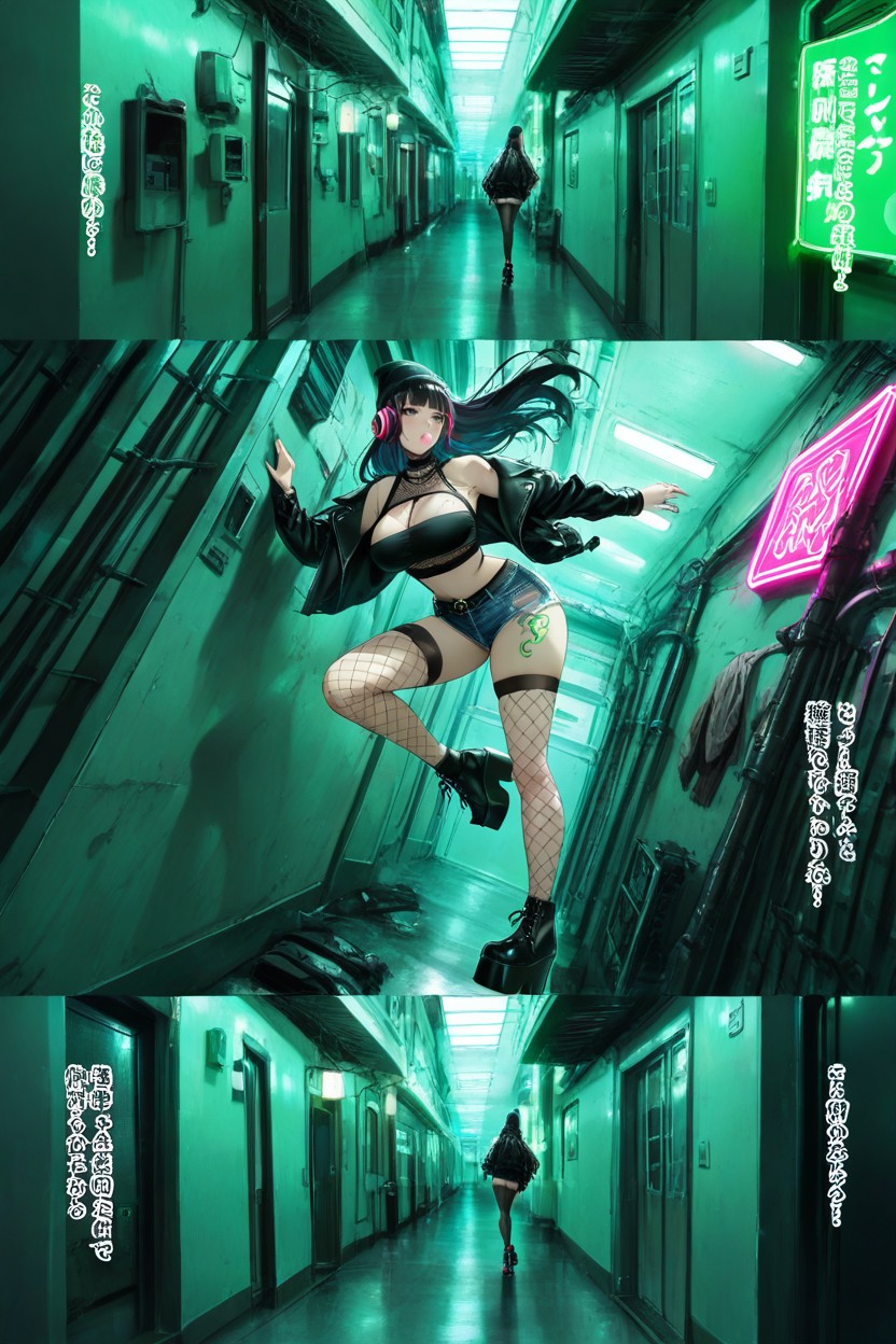 Back On Wall, Professional Artwork, Ultra-detailed Hentai AI Porn