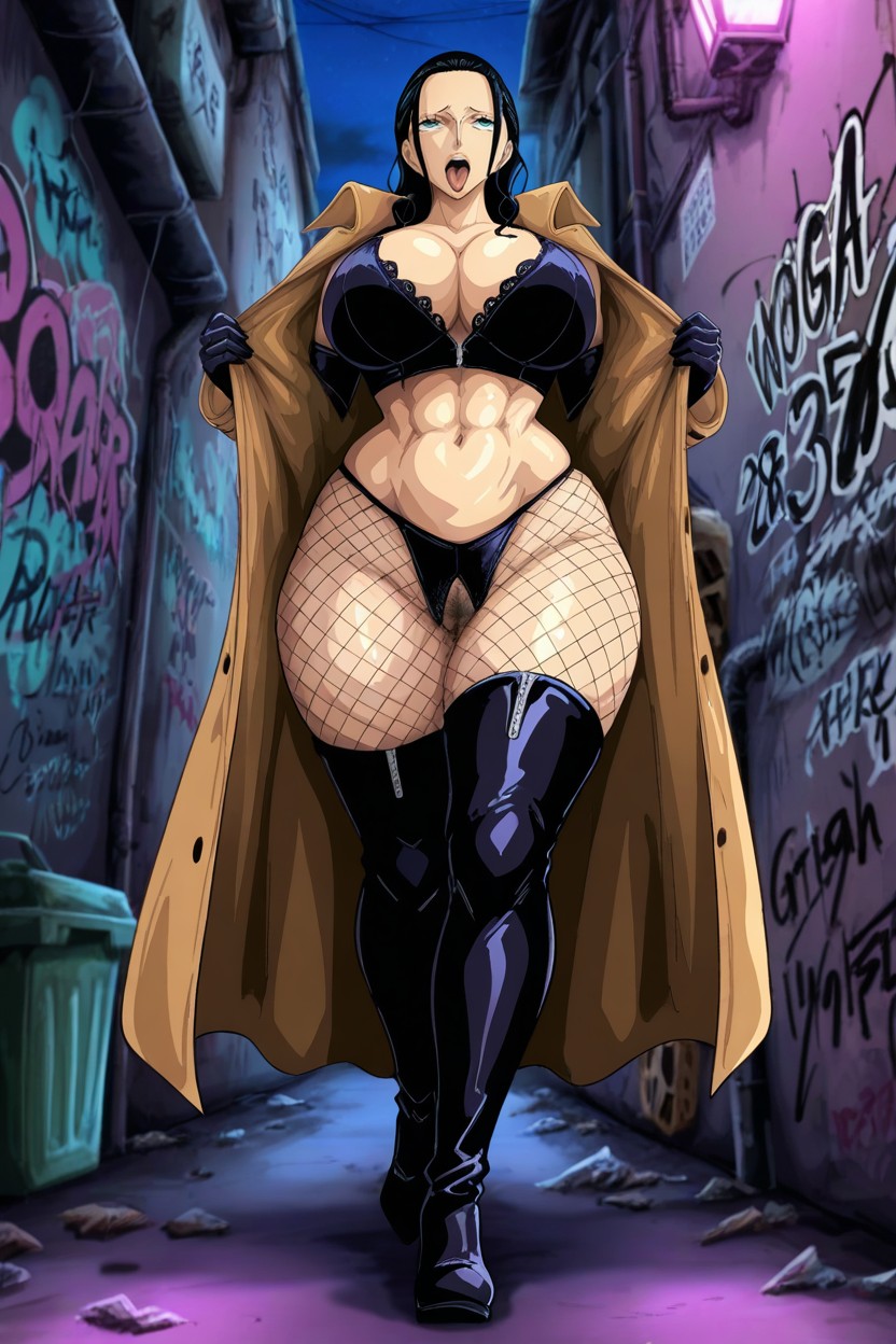 Full Lips, Black Elbow Gloves, Milf Hentai AI Porn