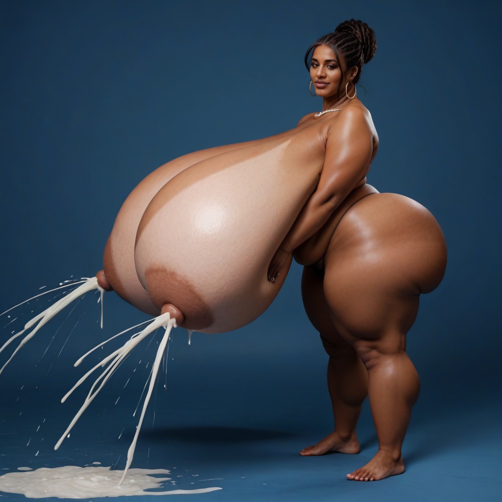 Giant Saggy Breasts, Large Ass, 50+ AI Porn