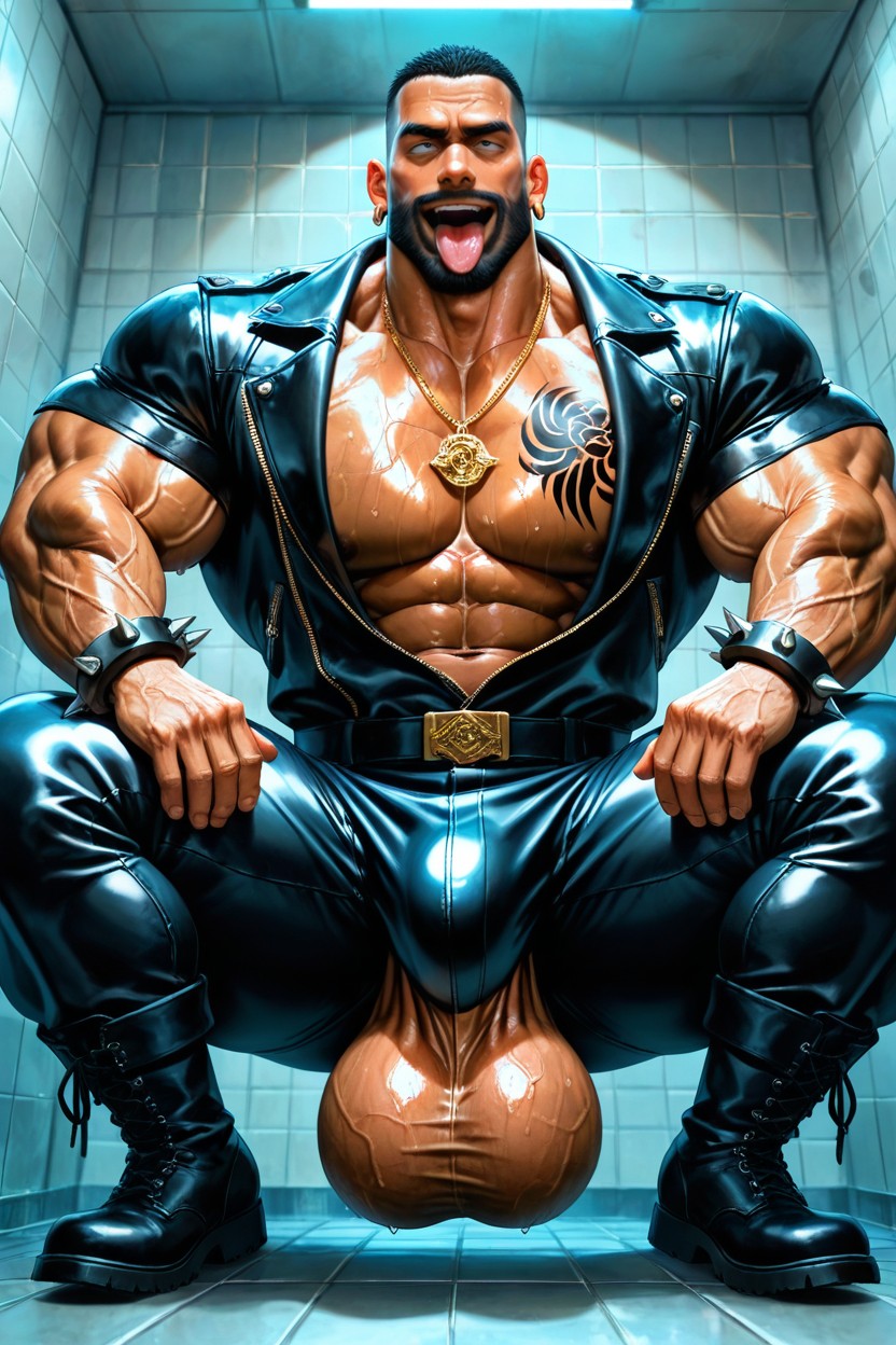 Long Strong Neck, No Hair On Armpits, Detailed Muscles Porno IA Gay