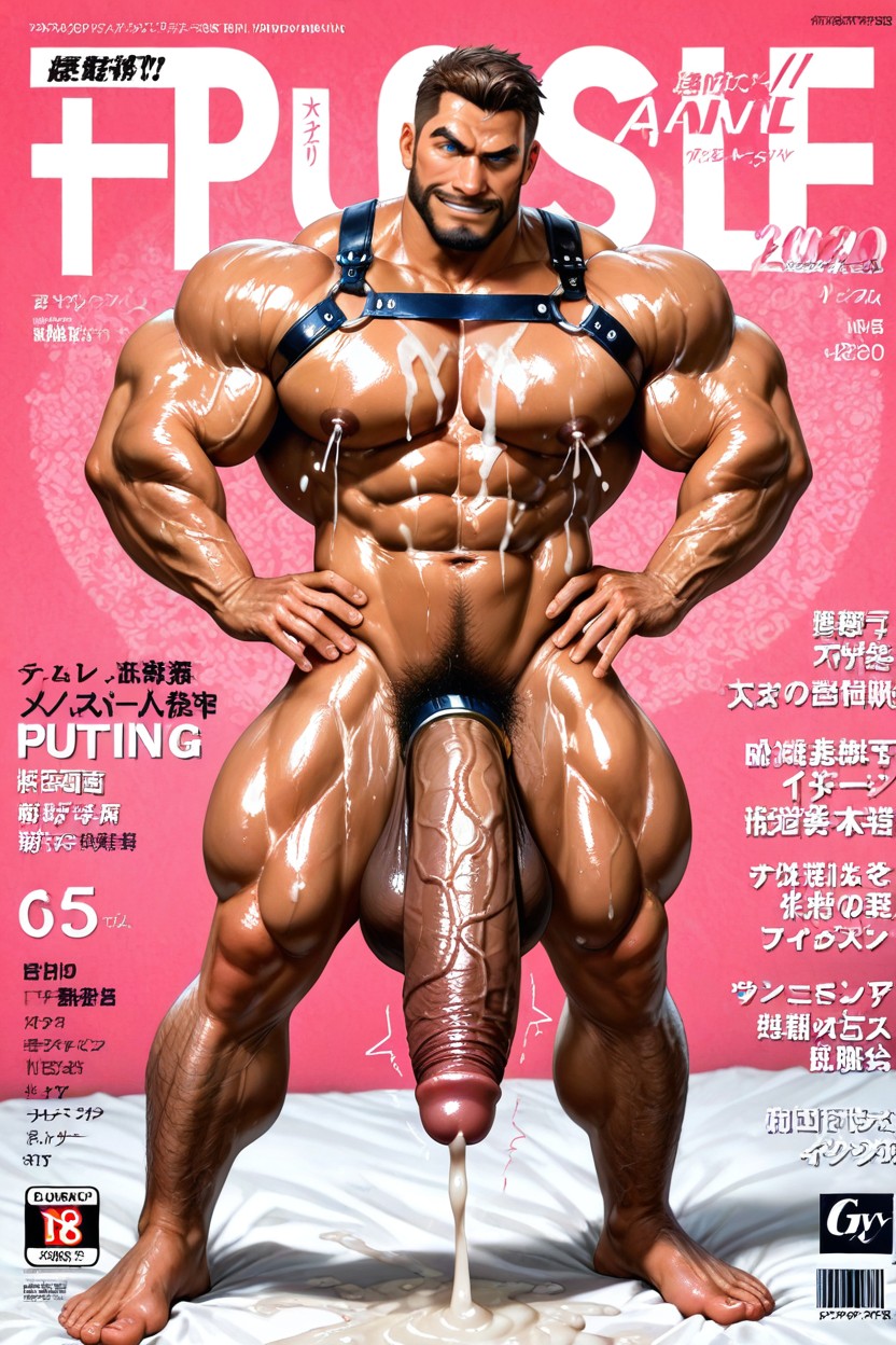 Big Balls, Brown Hair, Cum On Chest Porno IA Gay