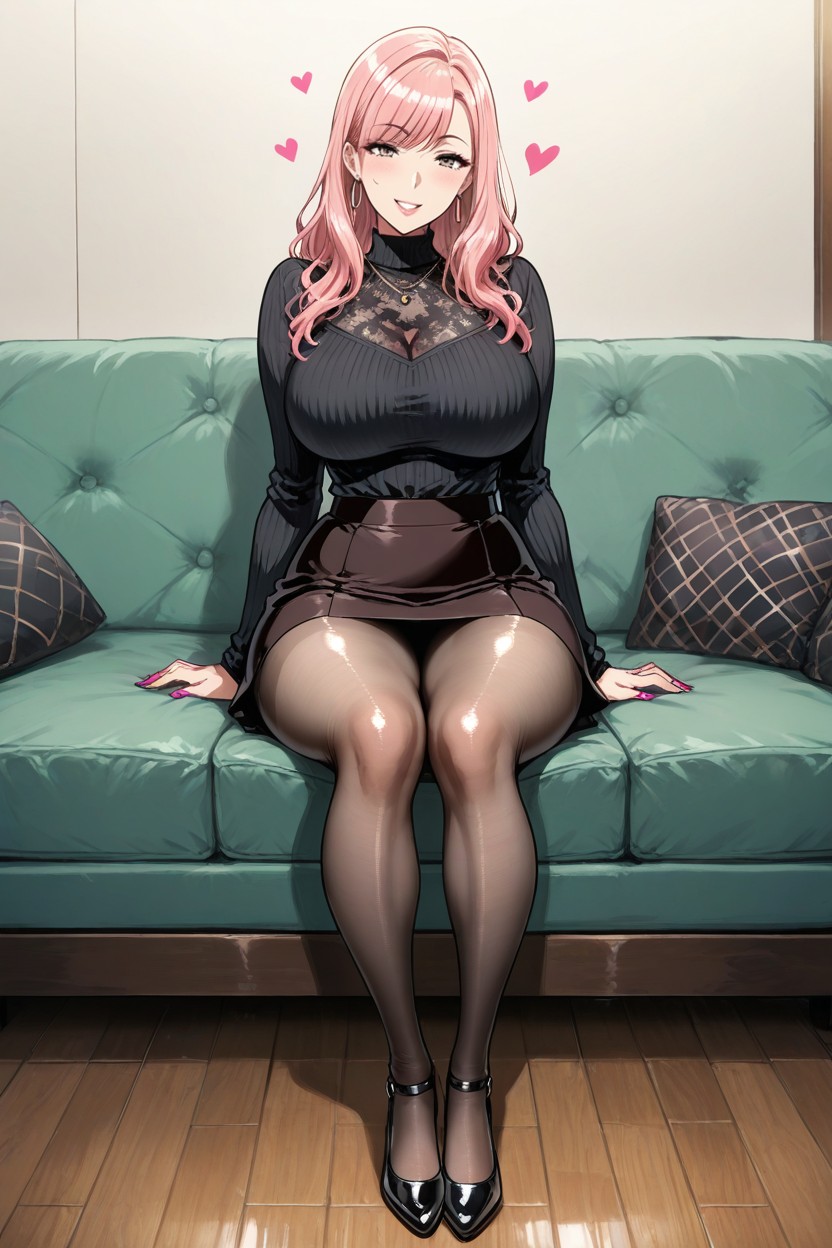 Eroquis Art Style, 18+, Black Blouse Hentai AI Porn