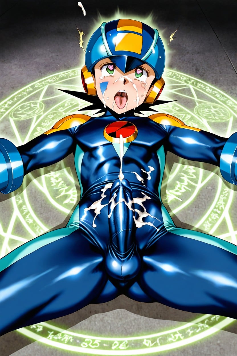 Flushed Cheeks, Fighting Pose, Succubus-style Womb Tattoo With Complex Symbols On Pubic Area Hentai AI Porn