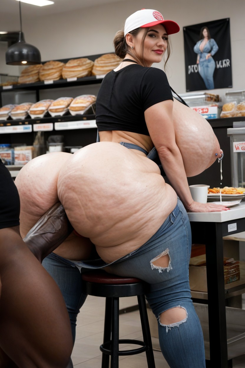 Hyper Ass, Big Wide Hips, Ass Cellulite AI Porn