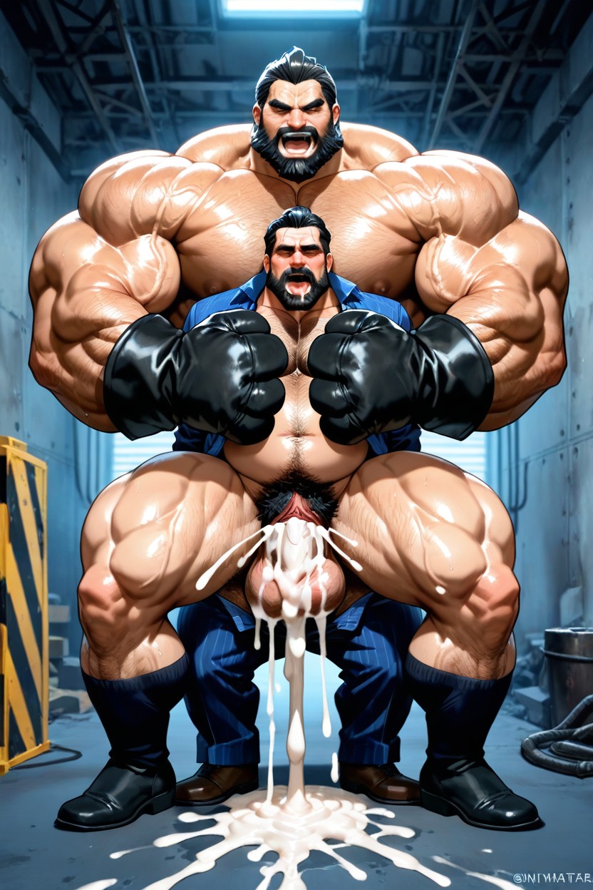 Graves Behind Male Worker, Graves Behind Male Worker, Bearded Hairy Male Worker Porno IA Gay