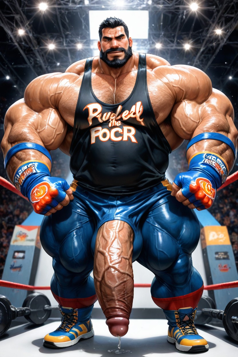 Giant Muscular, Big Hyper Massive Muscular Biceps, Extrêmement Lourd En Bas Porno IA Gay