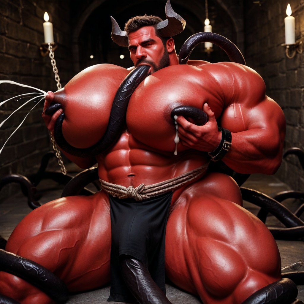 Male Only, Orgasm, Large Horns Porno gay IA