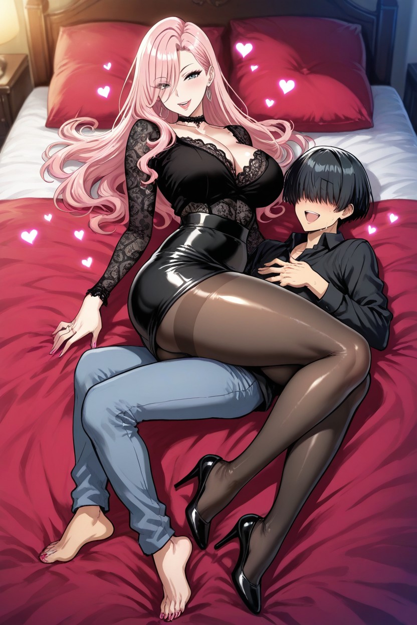 's Bedroom, Eroquis, Pink Hair Hentai AI Porn