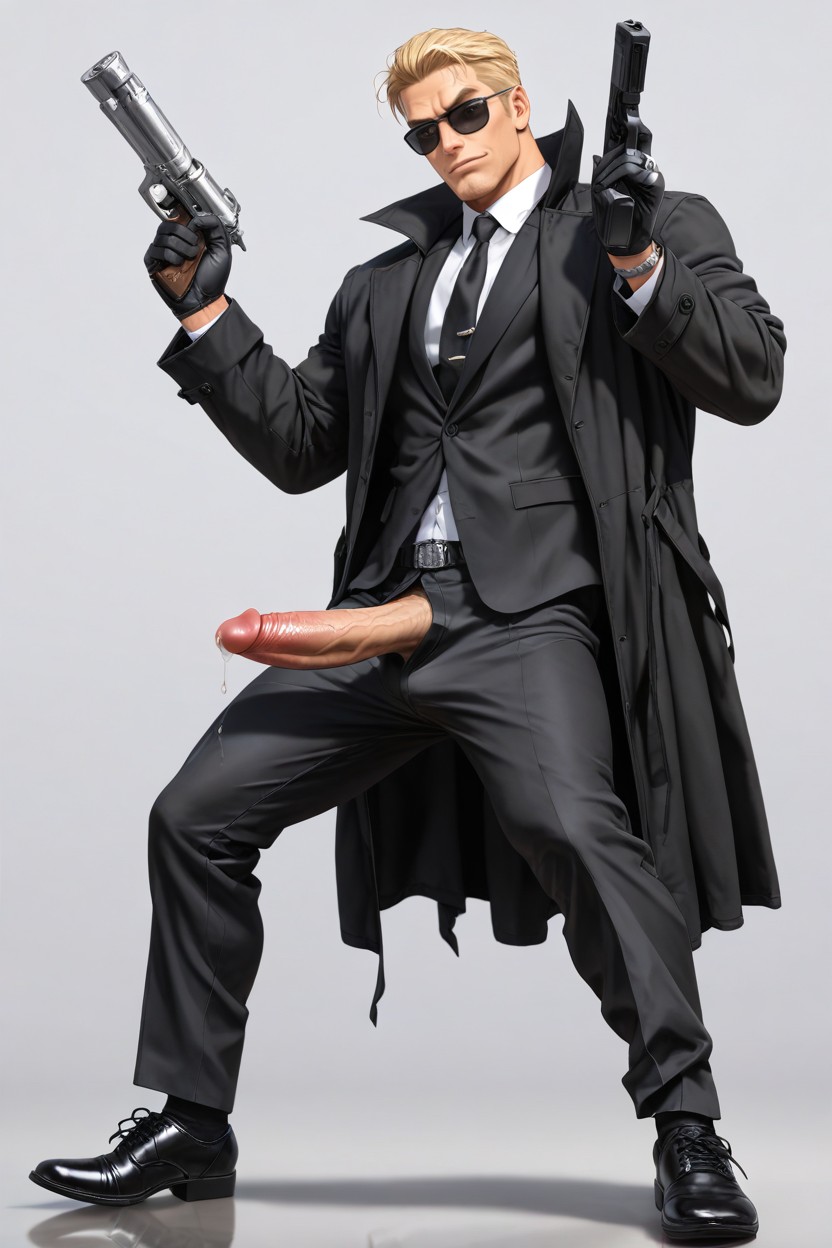 Black Necktie, Escandinavo, Solo Porno gay IA